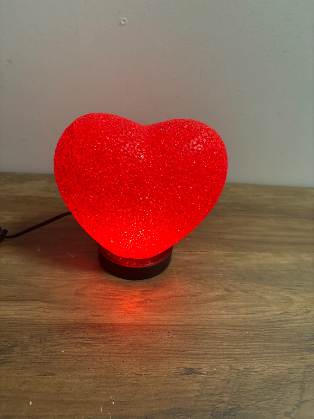 Gorgeous Red Heart Lamp