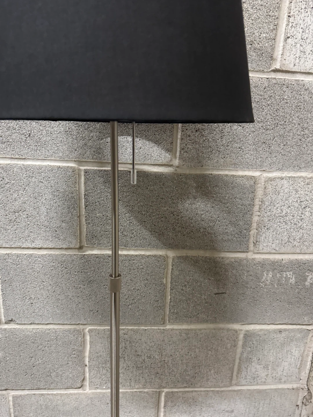 IKEA NYFORS Floor Lamp — Nickel-Plated / Black Shade 25$ cash - photo 3