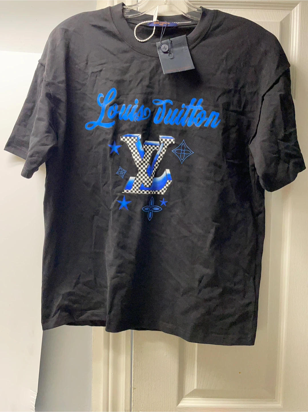 Louis Vuitton Black Blue Monogram T-Shirt - photo 2