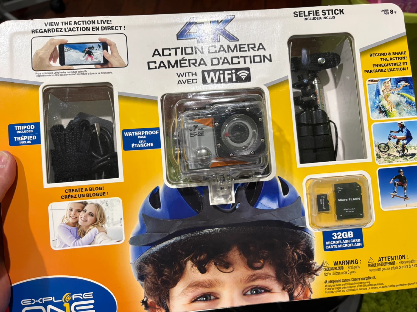 4K Action Camera with WiFi and 32GB Micro SD Card