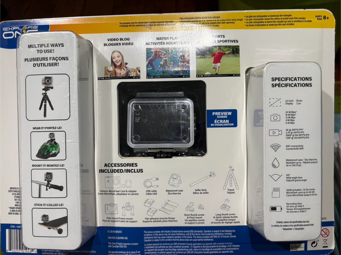 4K Action Camera with WiFi and 32GB Micro SD Card - photo 4