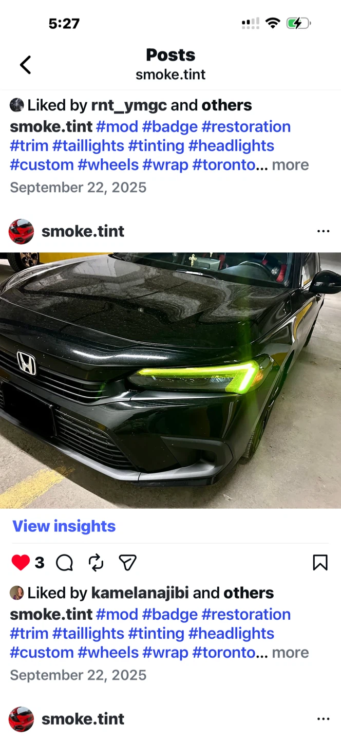 Headlights Restoration,Taillights & headlight tinting smoke - photo 4