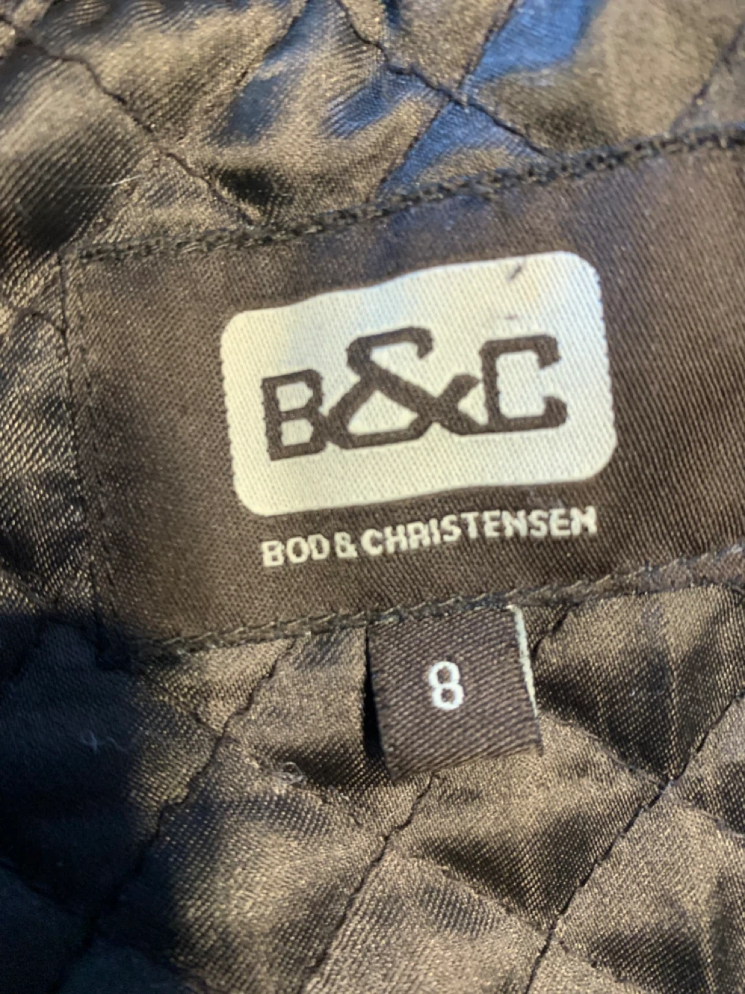 B&C Bod & Christensen Fur Trimmed Leather Parka Jacket Size 8 - photo 5