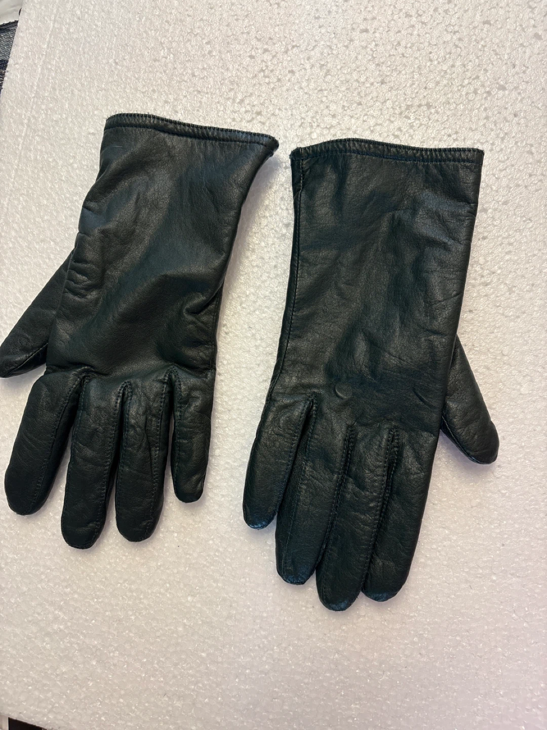 🏆Hunter green Leather Gloves with Thinsulate Thermal Insulation