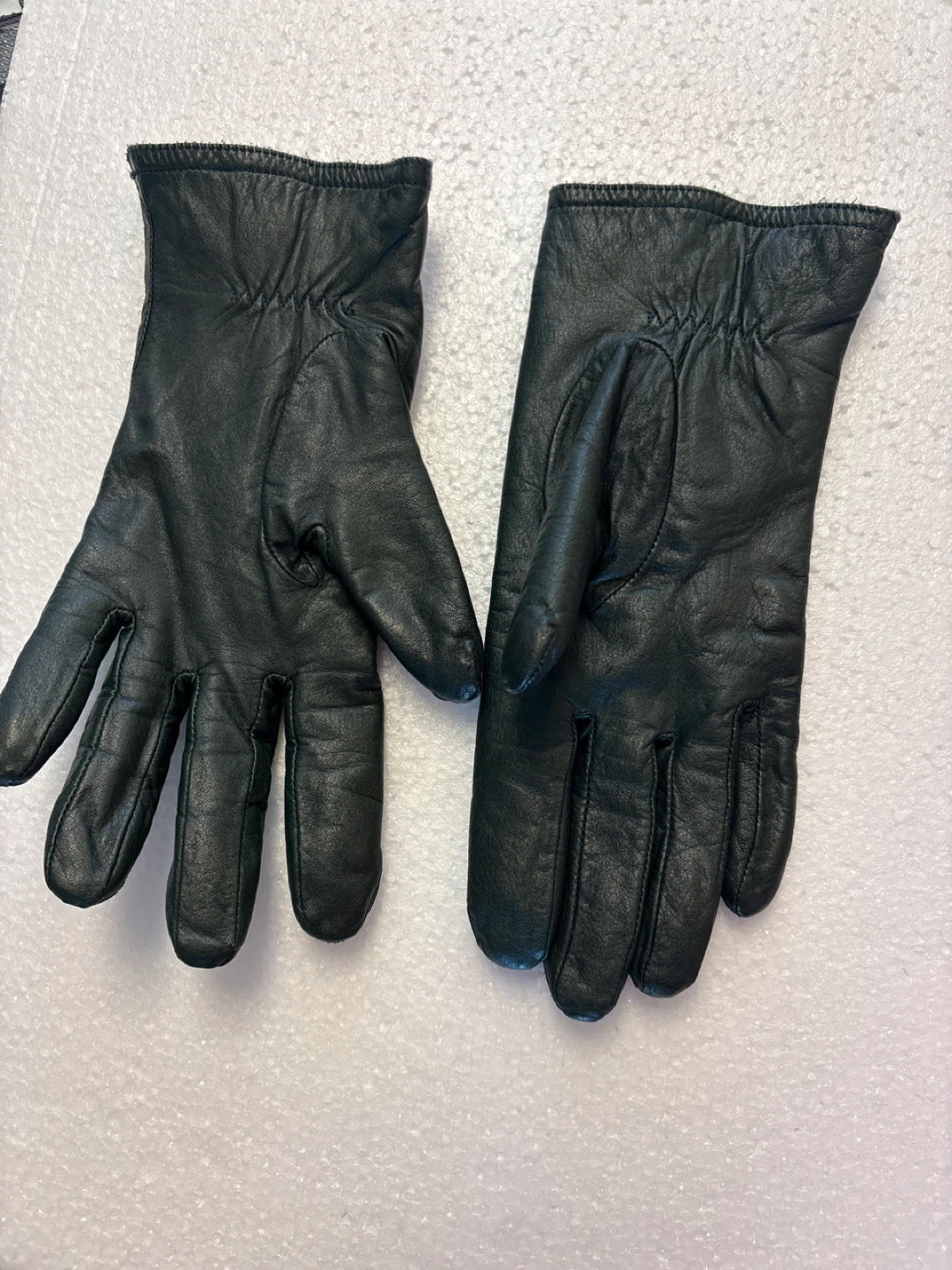🏆Hunter green Leather Gloves with Thinsulate Thermal Insulation - photo 2