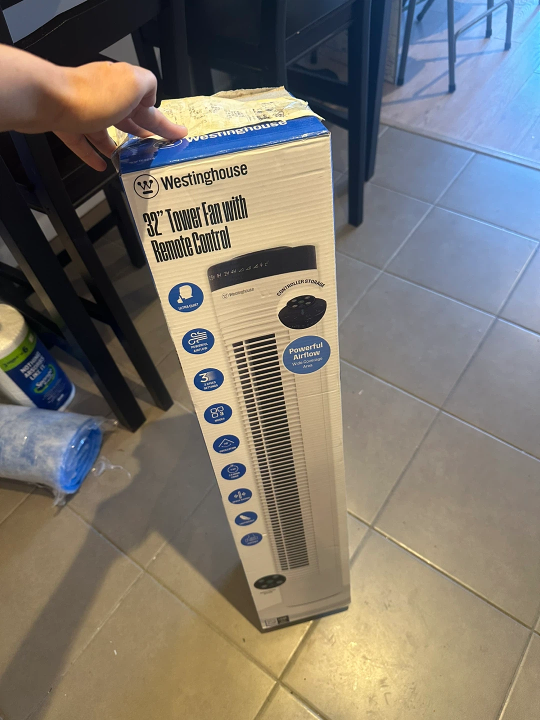 Westinghouse 32” tower fan with remote control