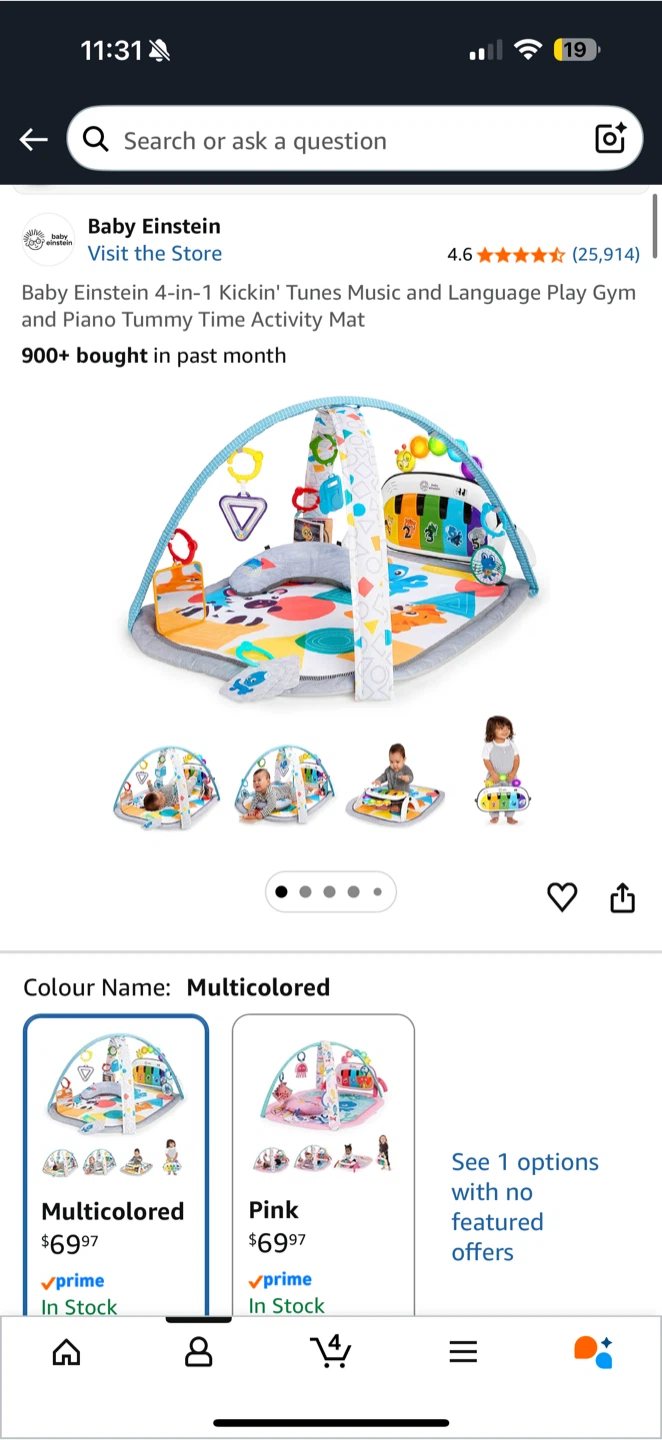 Baby Einstein 4-in-1 Kickin' Tunes Play Gym - photo 2