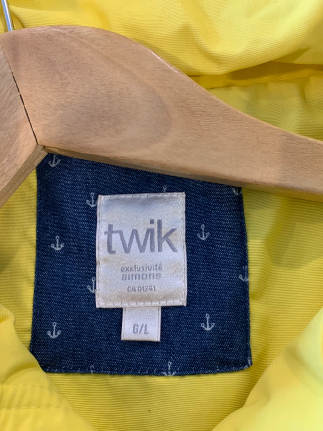 Twik Yellow Hooded Rain Jacket - photo 4