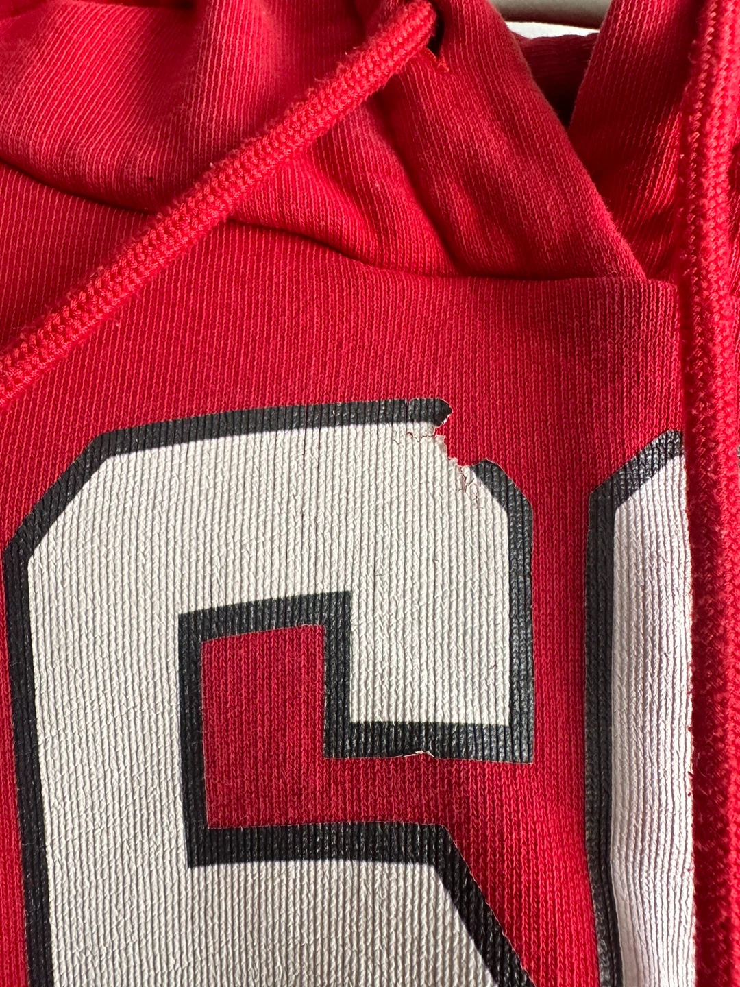 MSGM Milano Red Cropped Hoodie with Stars - photo 2