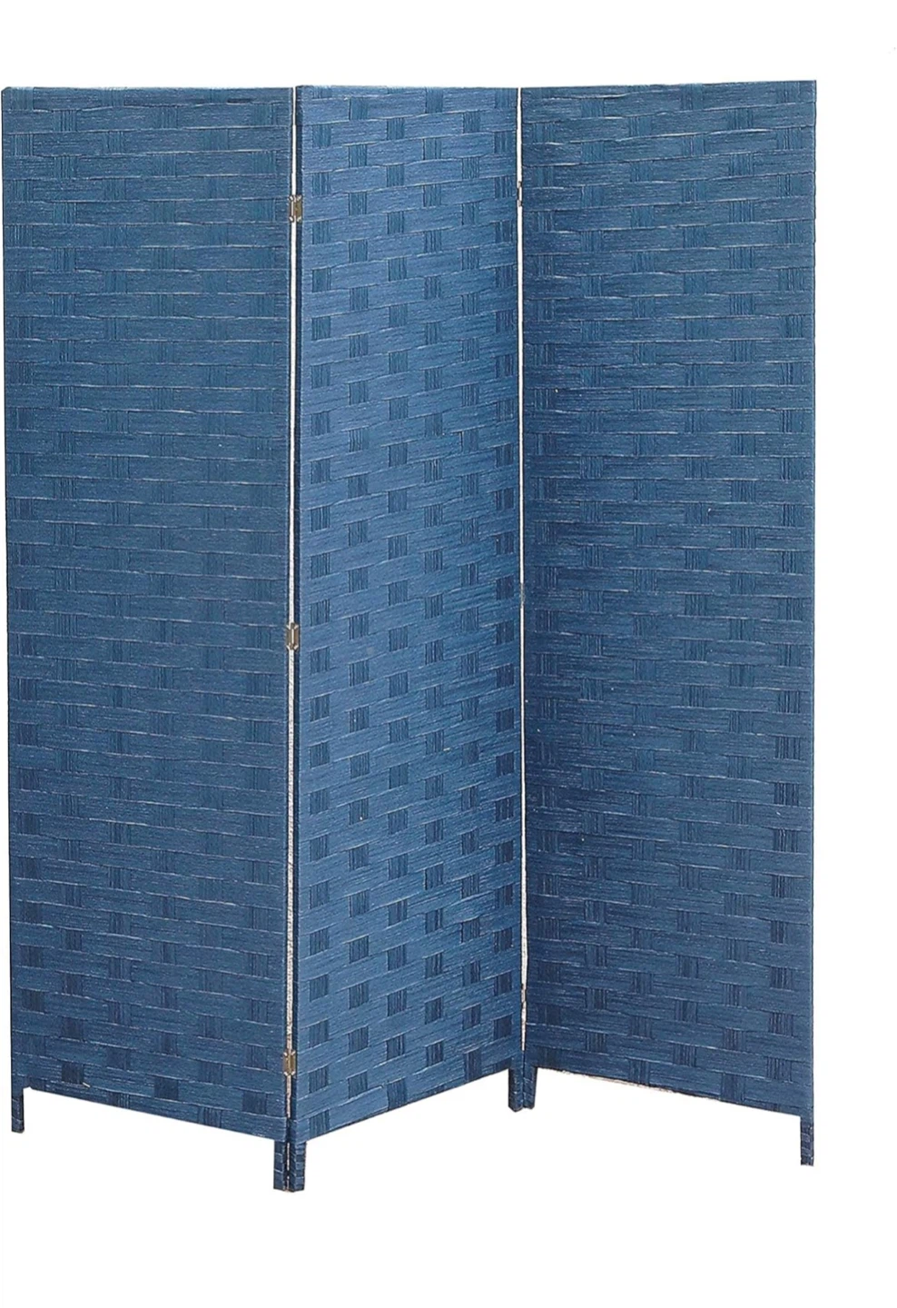 3-Panel Woven Room Divider Screen - photo 2