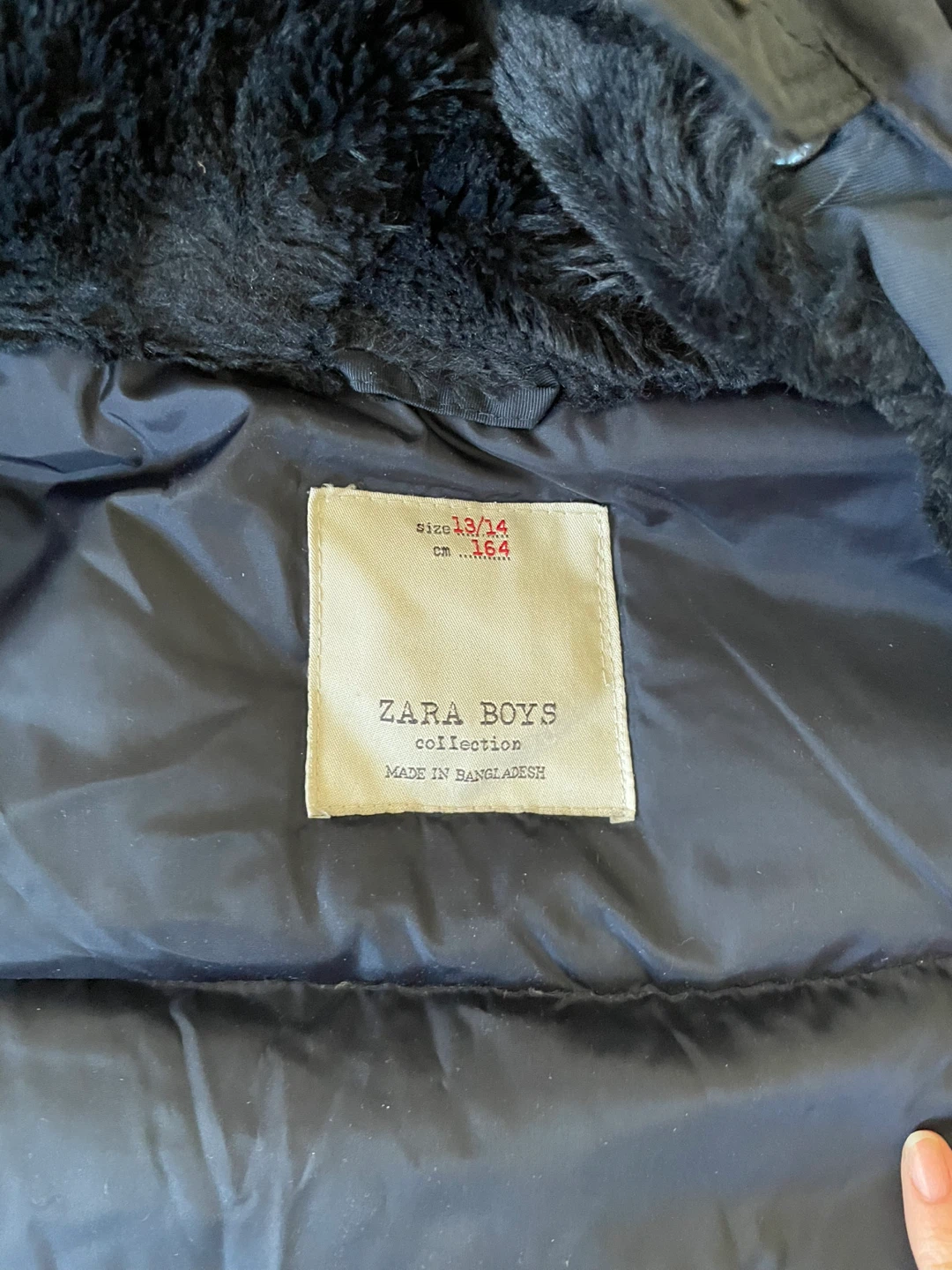 Down 70% Feather 30% Zara Boys Puffer Jacket Size 13/14 🏆 - photo 2