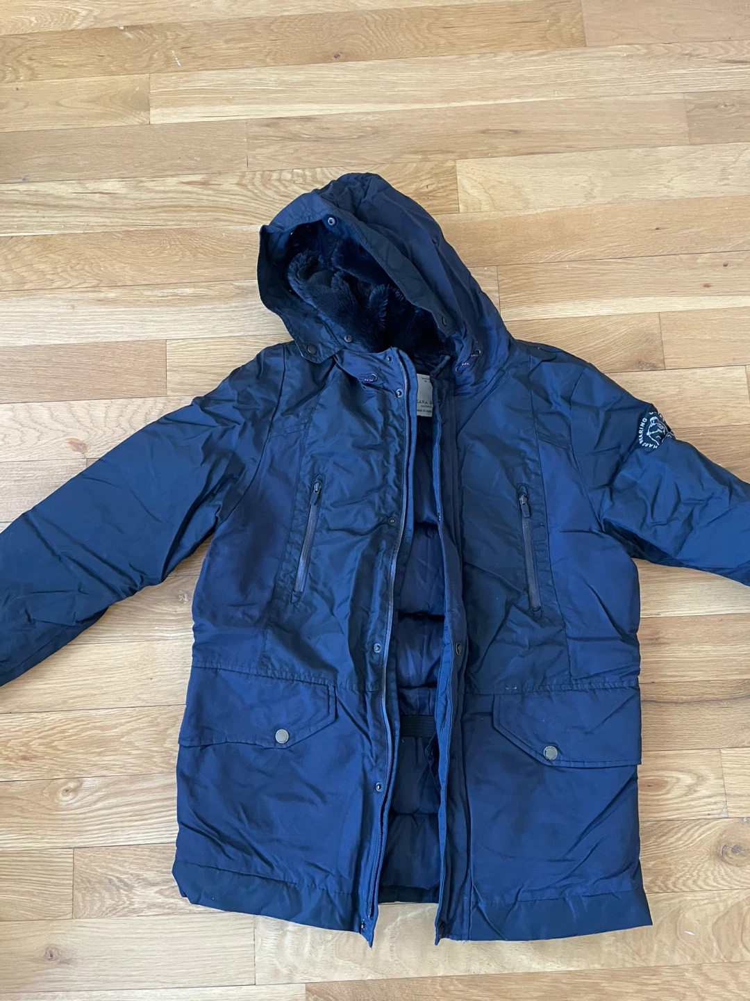 Down 70% Feather 30% Zara Boys Puffer Jacket Size 13/14 🏆