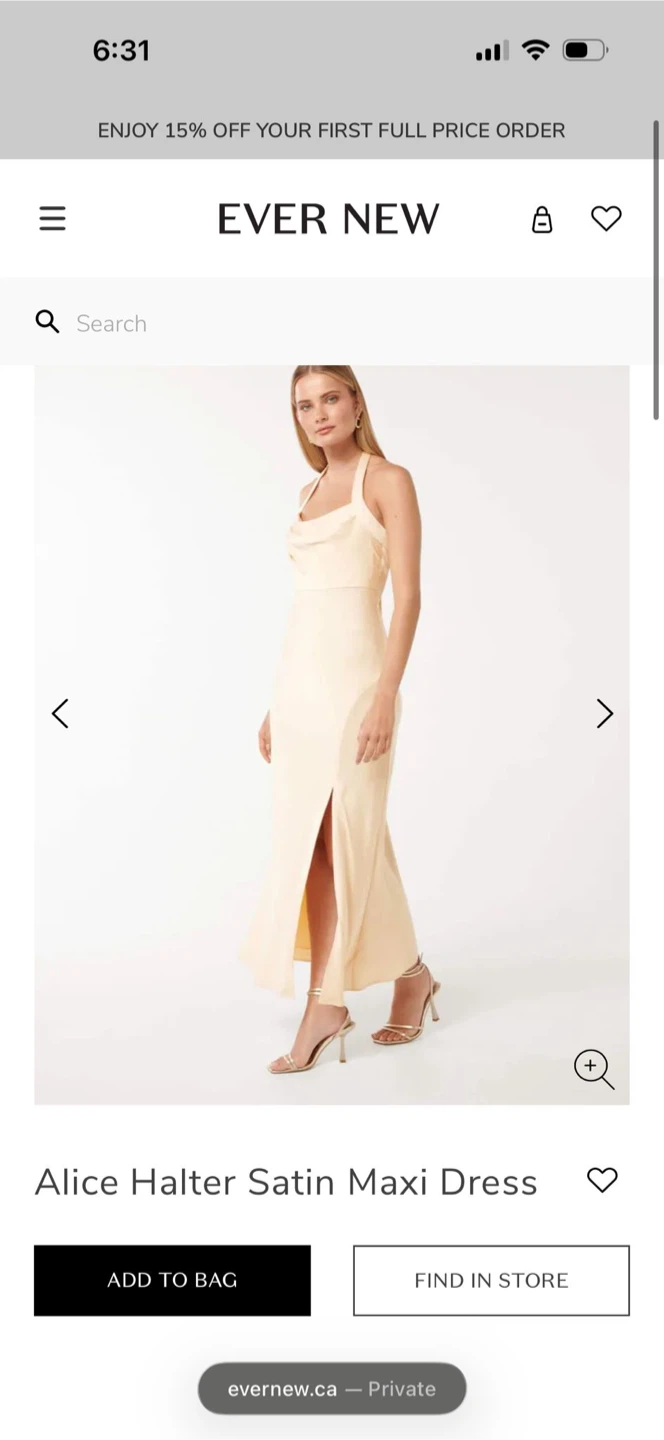 Ever New Alice Halter Satin Maxi Dress