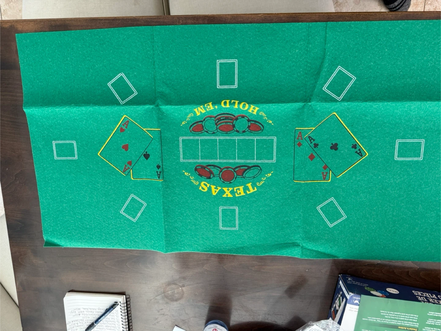 Kids poker set and poker/blackjack table felt - photo 5