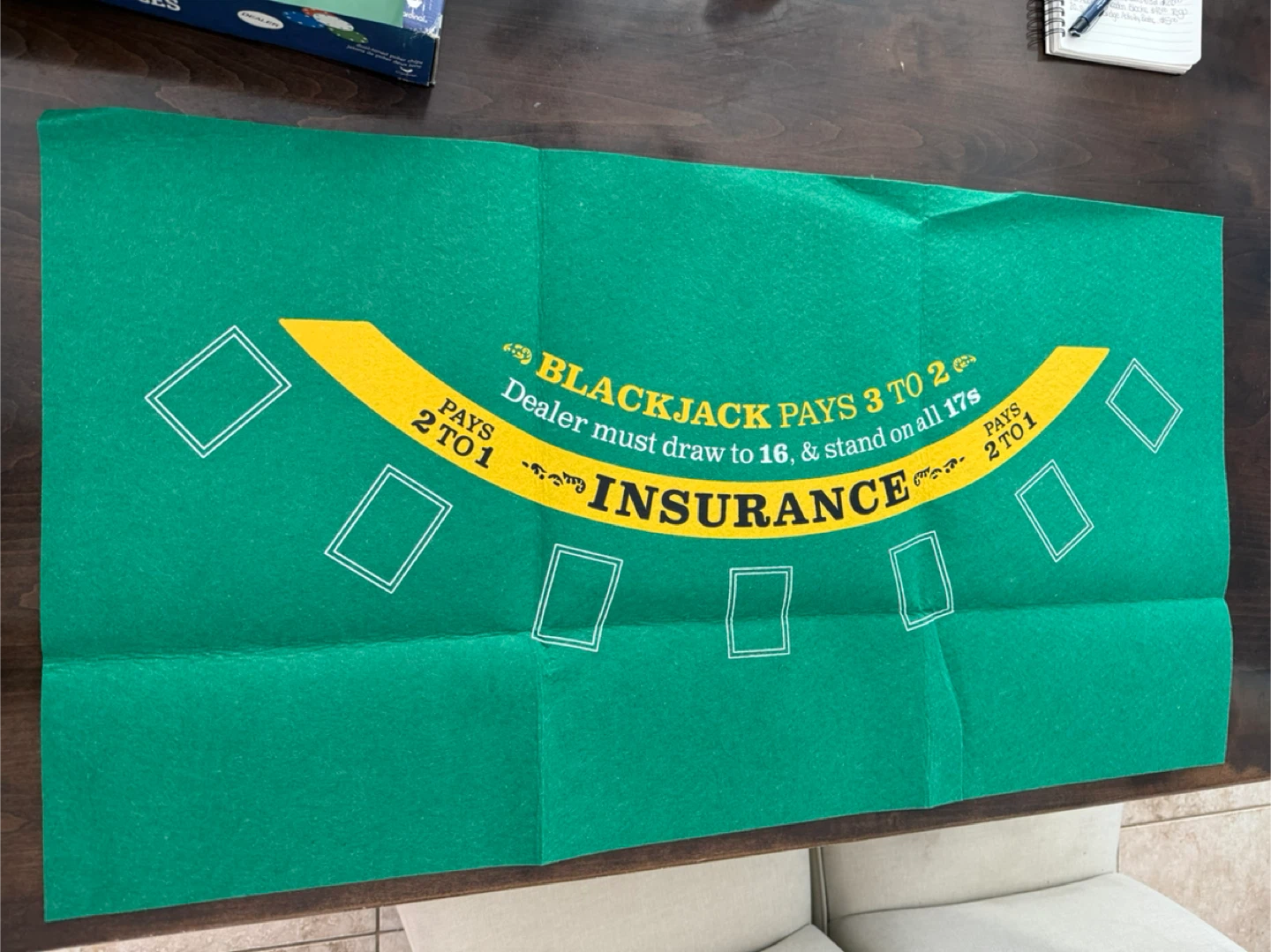 Kids poker set and poker/blackjack table felt - photo 4