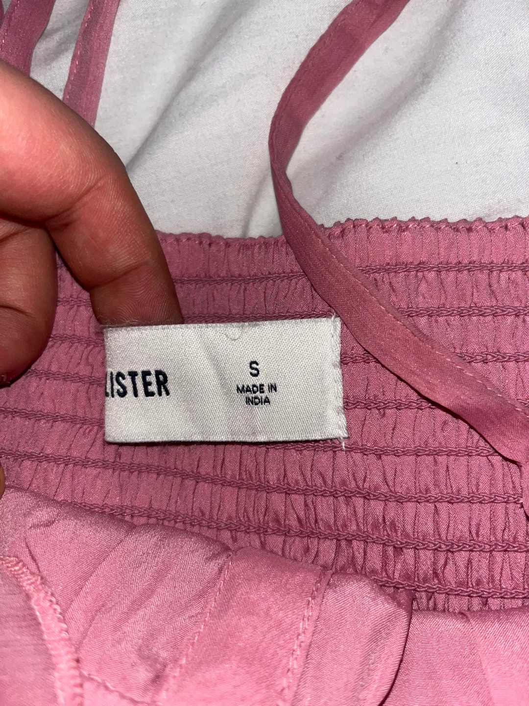 Hollister Pink Smocked Top Size S - photo 3