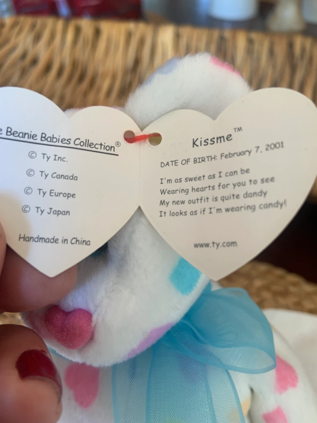 Ty Beanie Babies Kissme Bear - photo 4