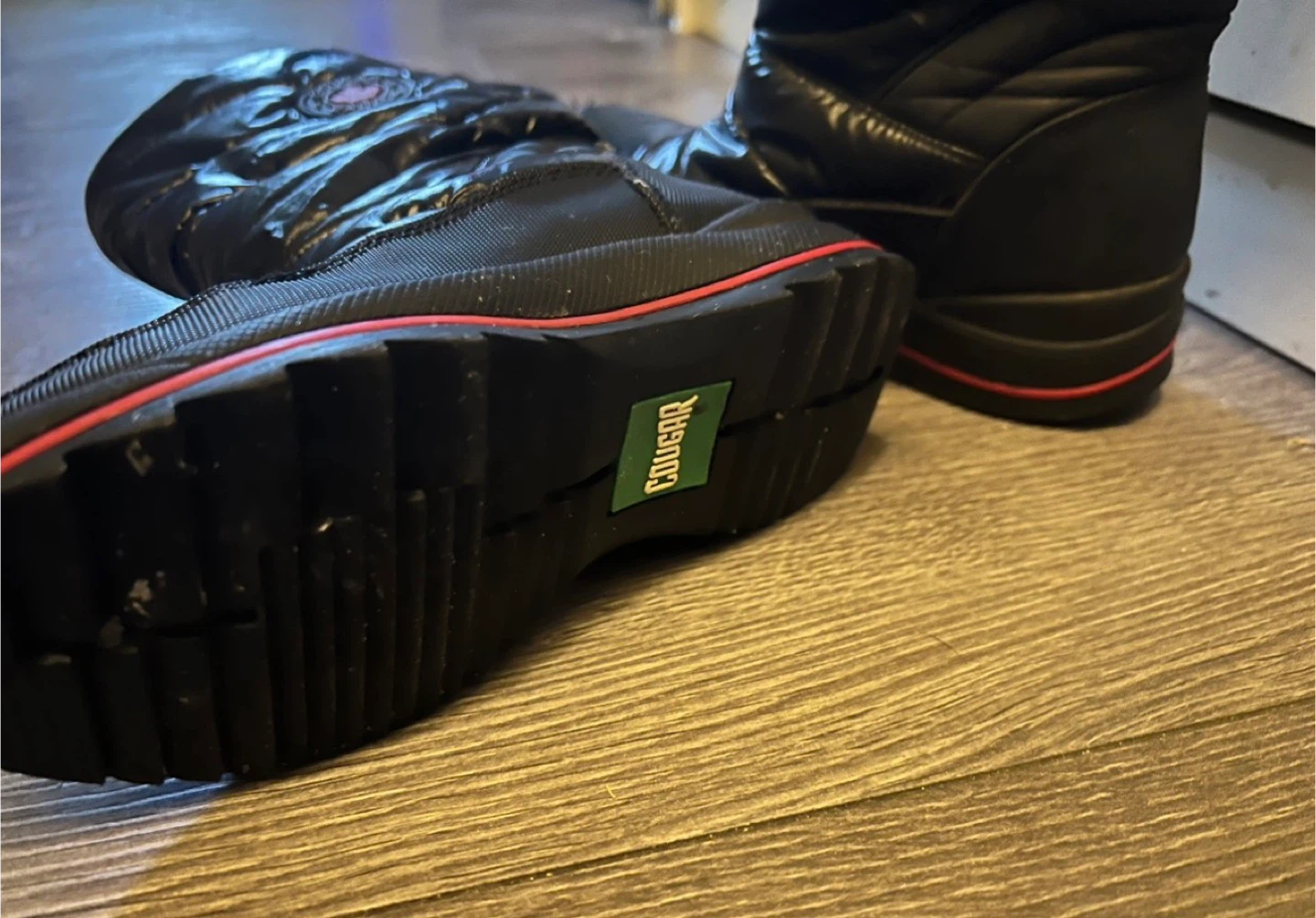Cougar Black Puffer Boots 🏆