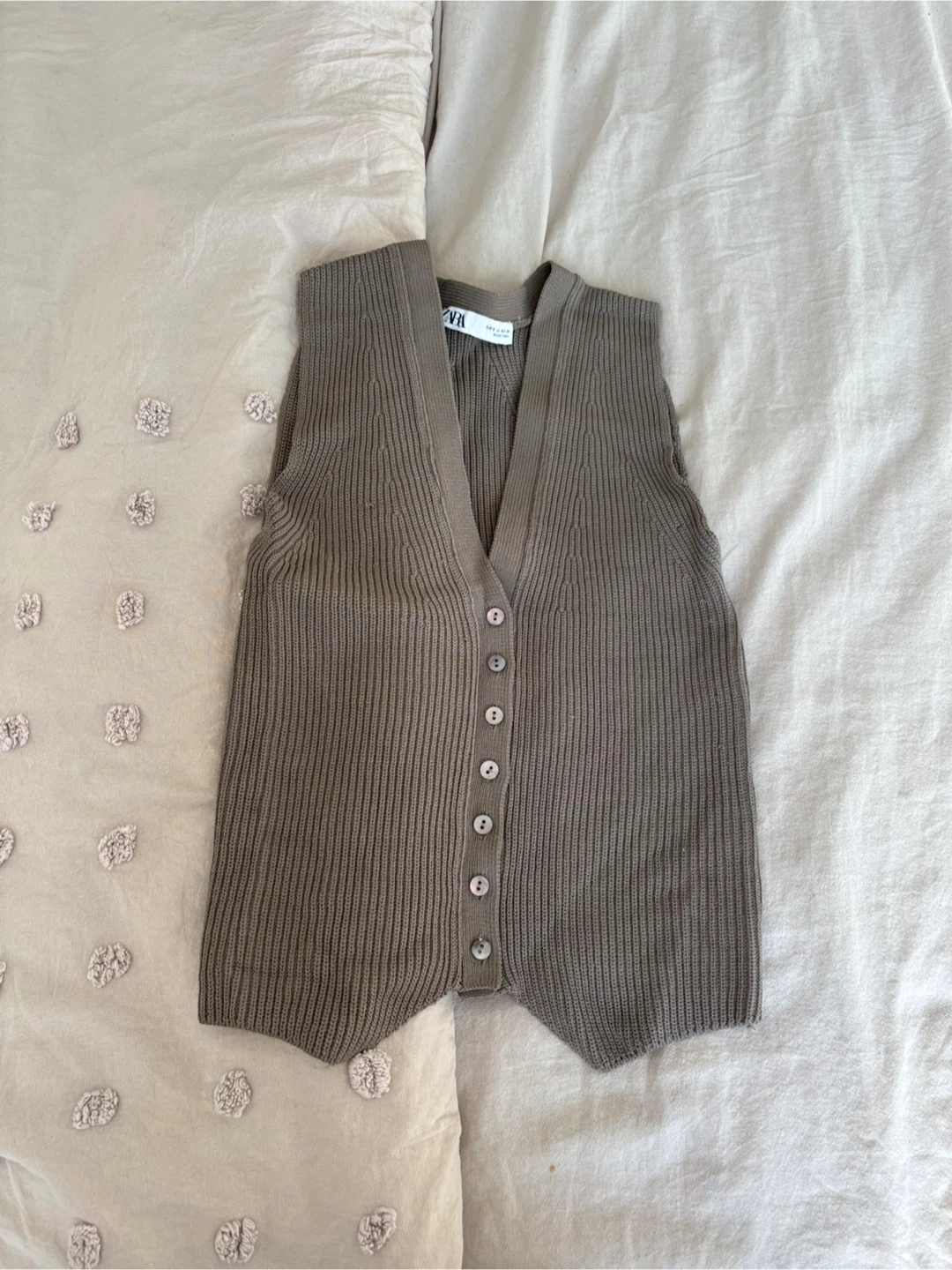 ZARA | Button-Up Vest - S
