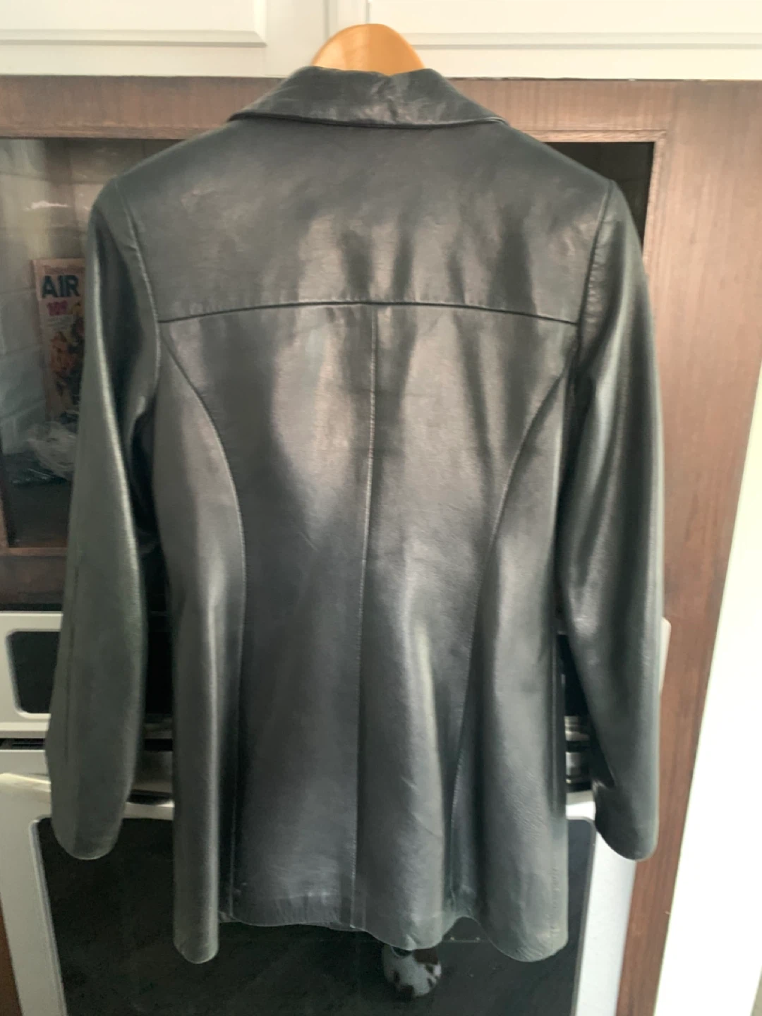 DANIER Black Leather Jacket Size S/P - photo 2