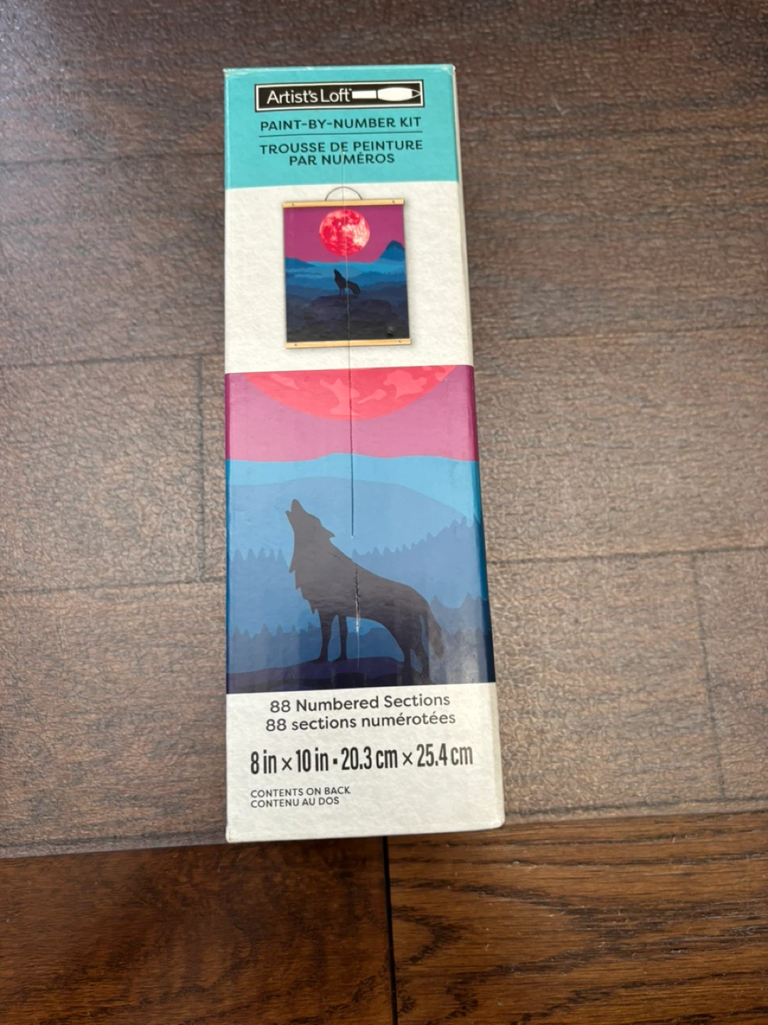 Artist's Loft Paint-by-Number Kit - Wolf Howling at Moon