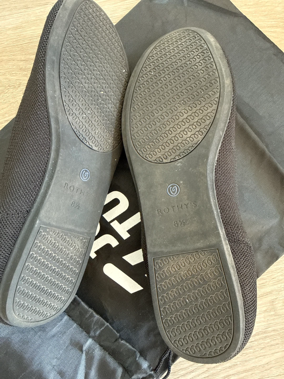 Rothy's Black Knit Flats Size 8 1/2 - photo 4