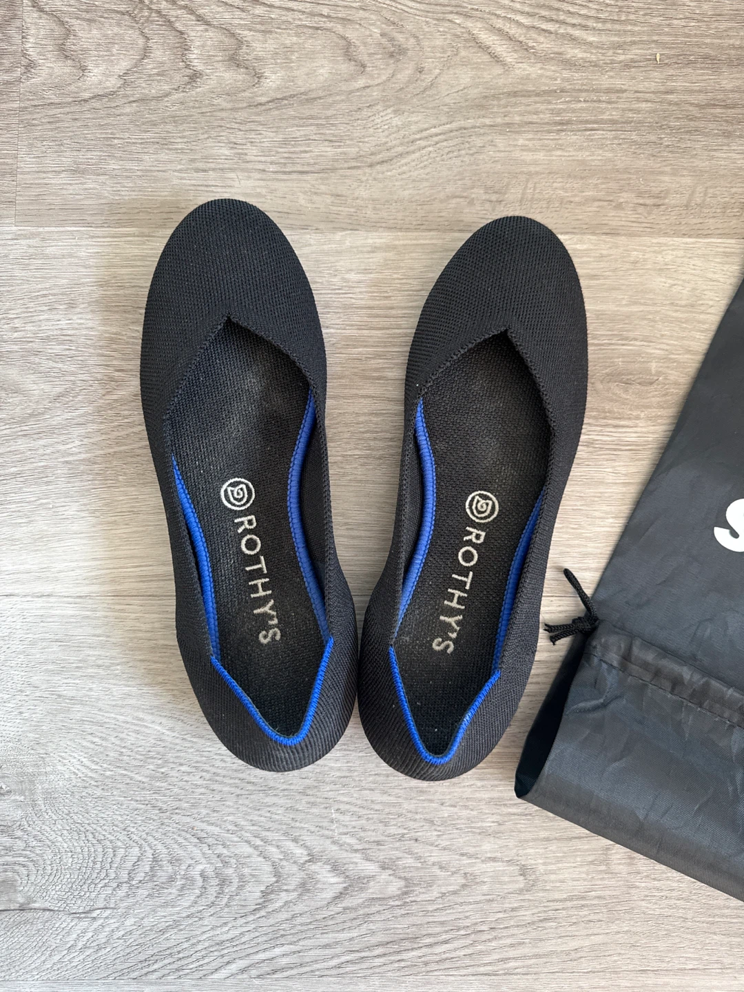 Rothy's Black Knit Flats Size 8 1/2 - photo 2