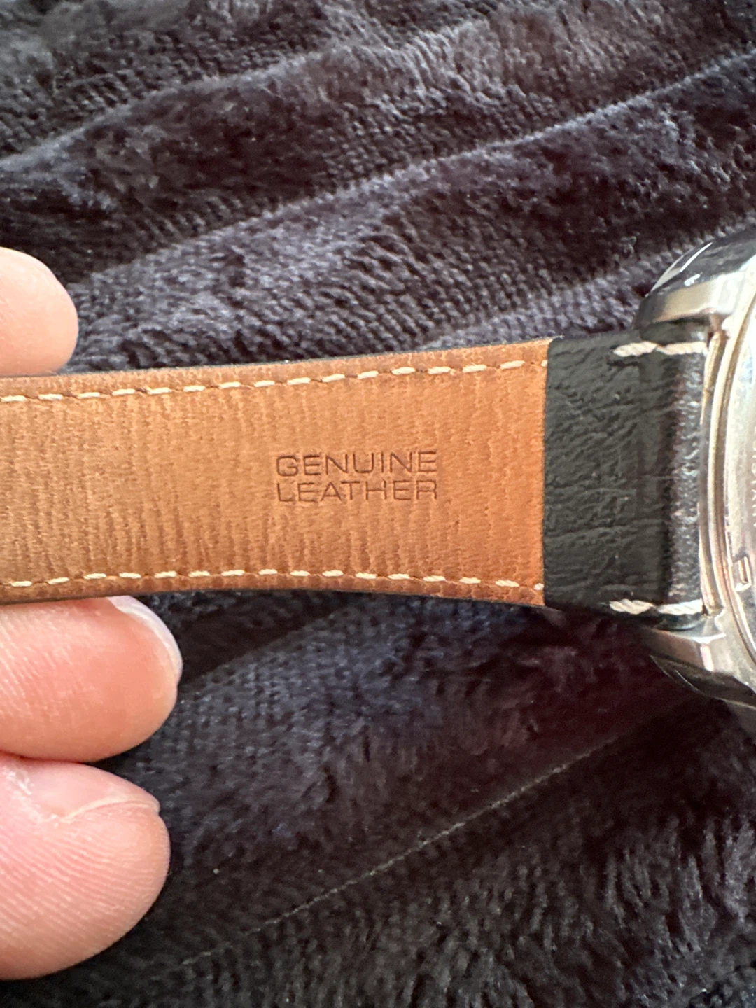 Bulova Men's Genuine Leather Strap Watch - photo 3