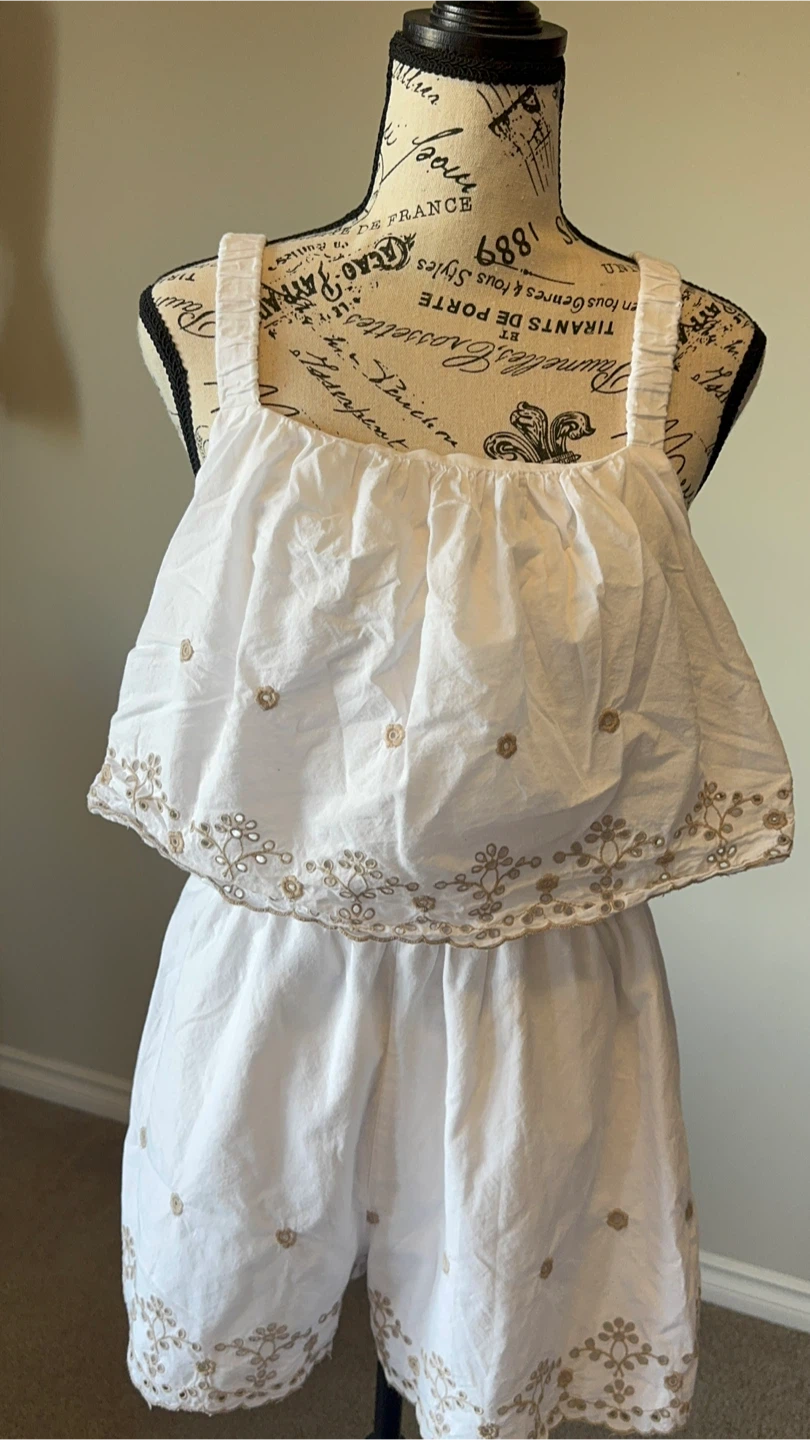 White playsuit size 12