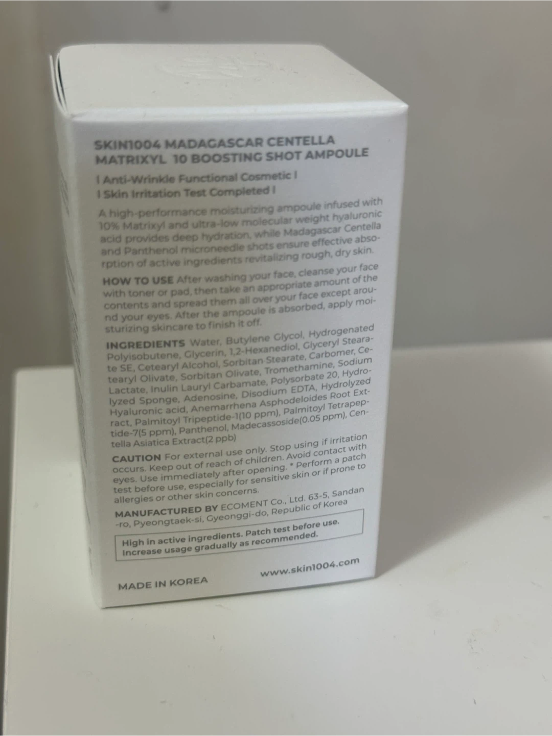 SKIN1004 Madagascar Centella Matrixyl 10 Boosting Shot Ampoule - photo 2