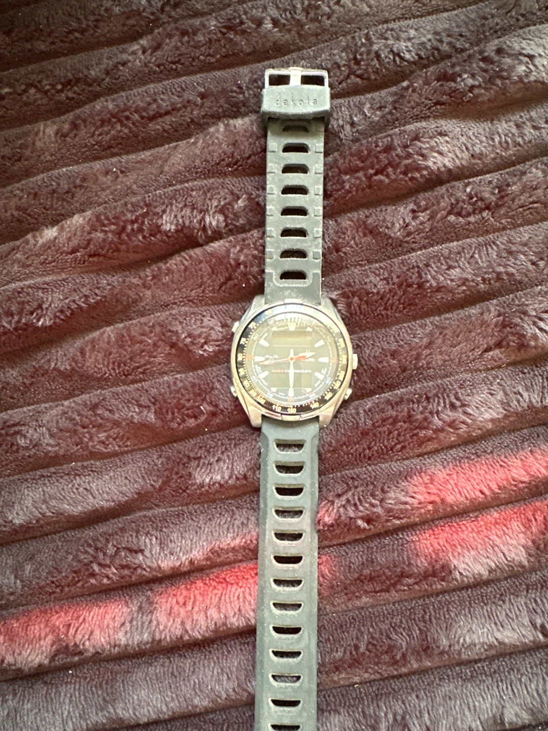 Bulova Analog Digital Alarm Chronograph Watch