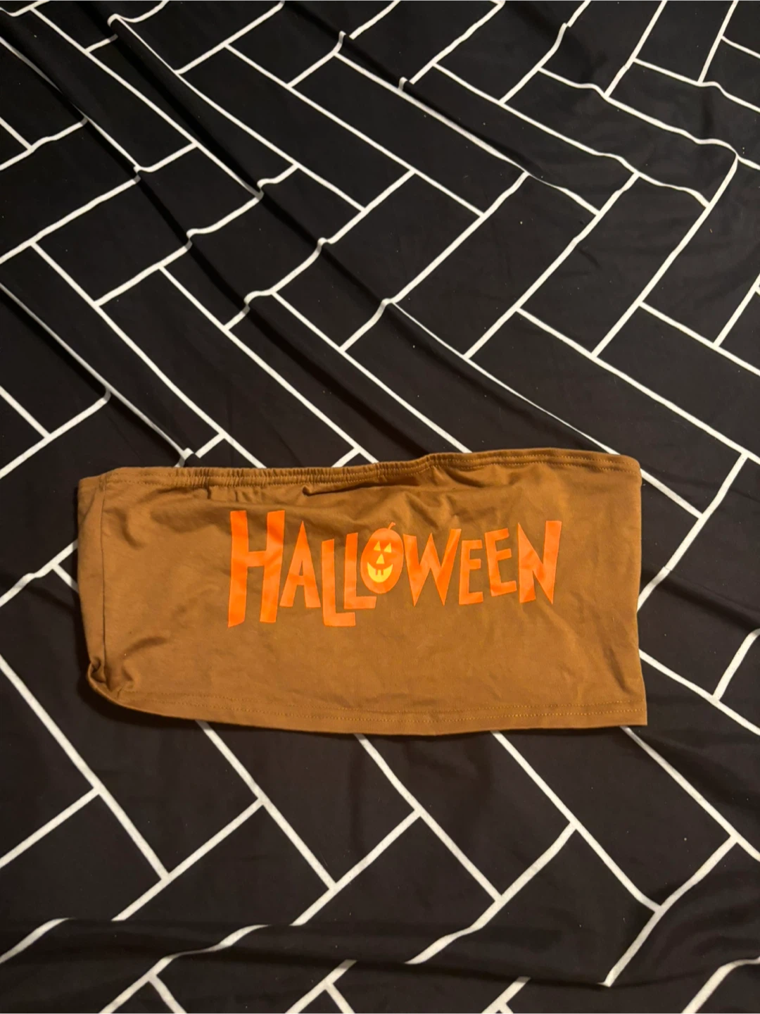 Brown Halloween Tube Top new