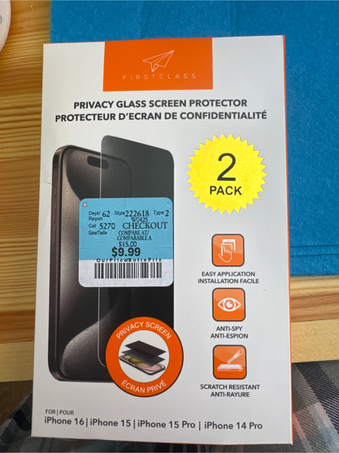 Glass Screen Protector 1 for iPhone 14/15 Series