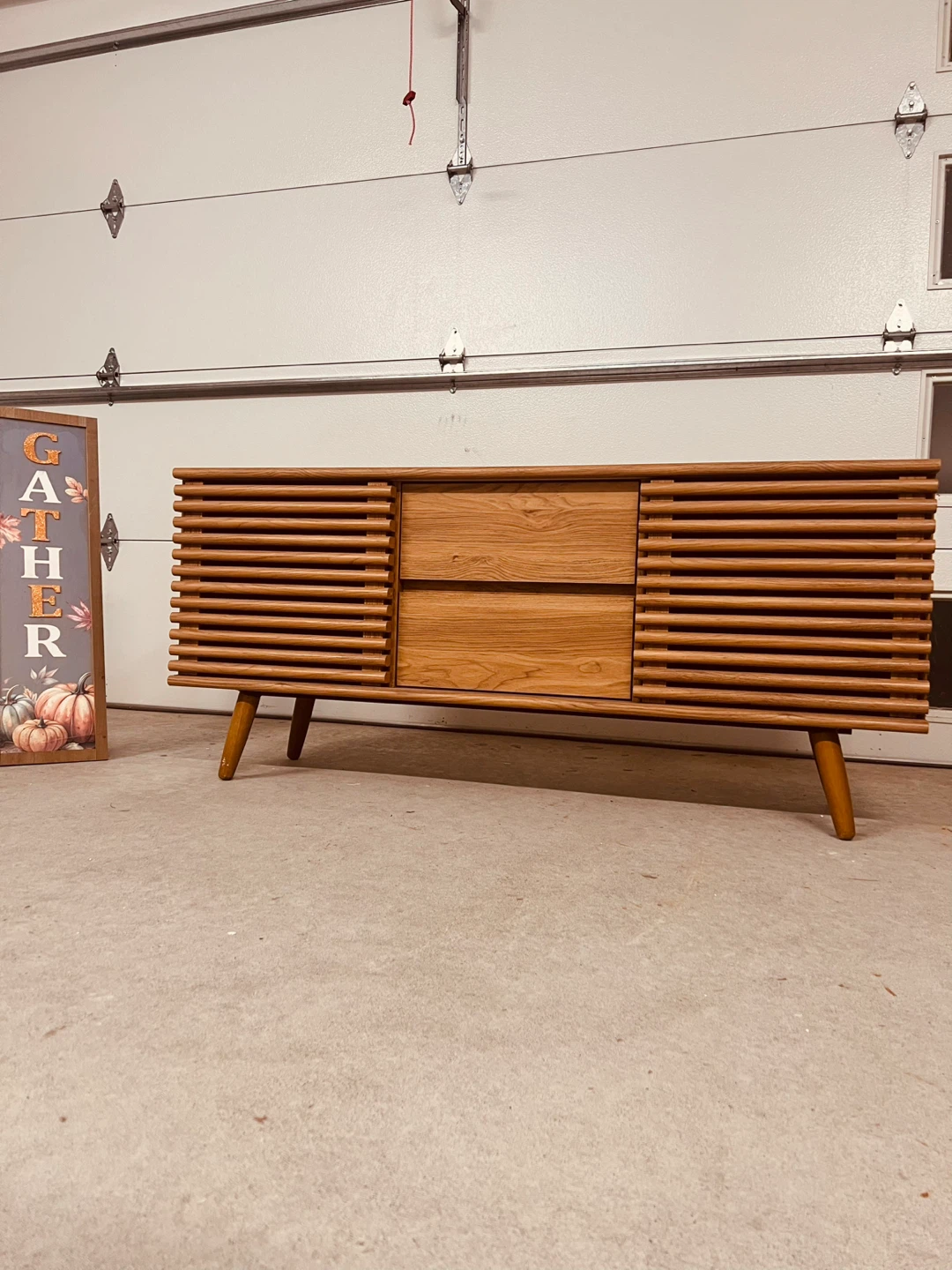 MCM Sideboard/Tv Stand (Light Walnut Colour) - photo 3