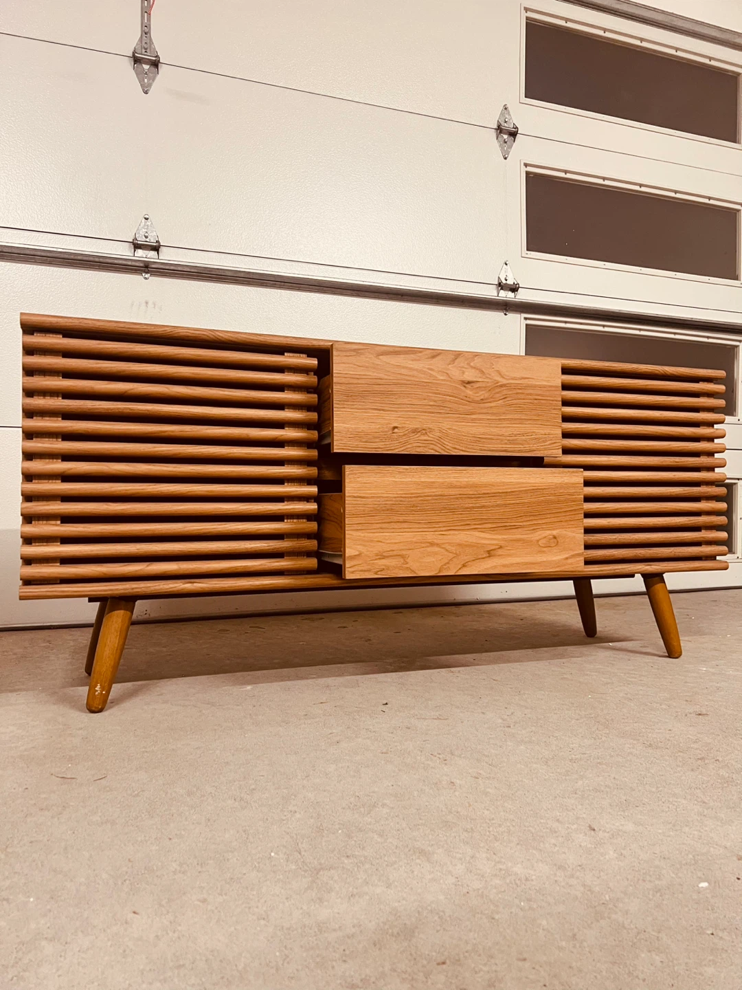 MCM Sideboard/Tv Stand (Light Walnut Colour)