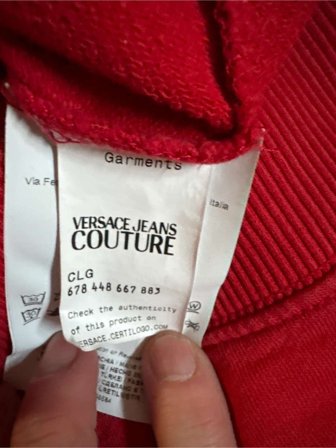 Versace Jeans Couture Red Sweatshirt - photo 2