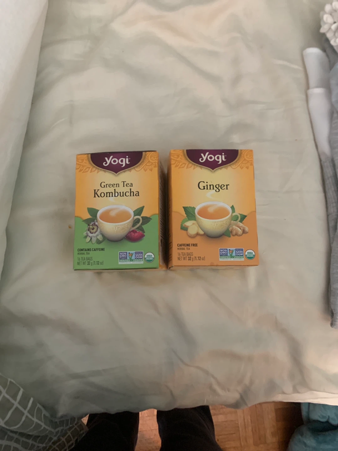 Yogi Green Tea Kombucha & Ginger Herbal Tea