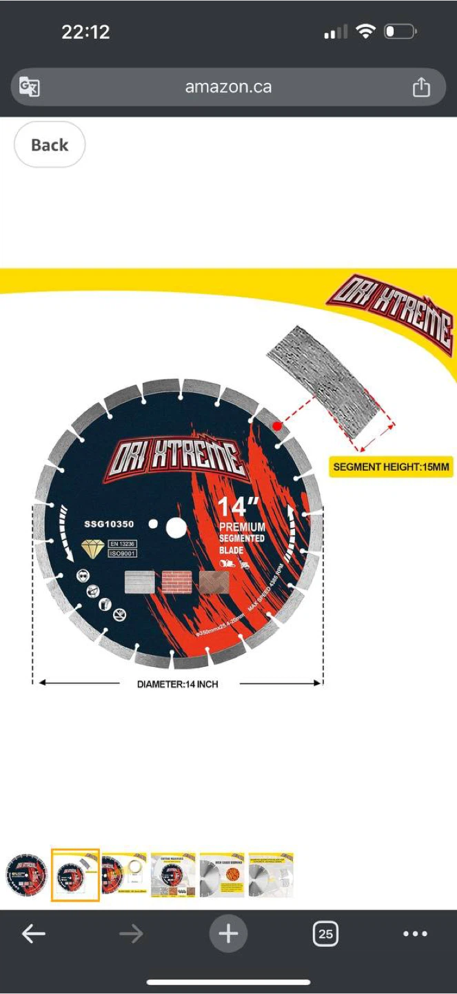ORIXTREME 14” Segmented Diamond Blade – NE - photo 4
