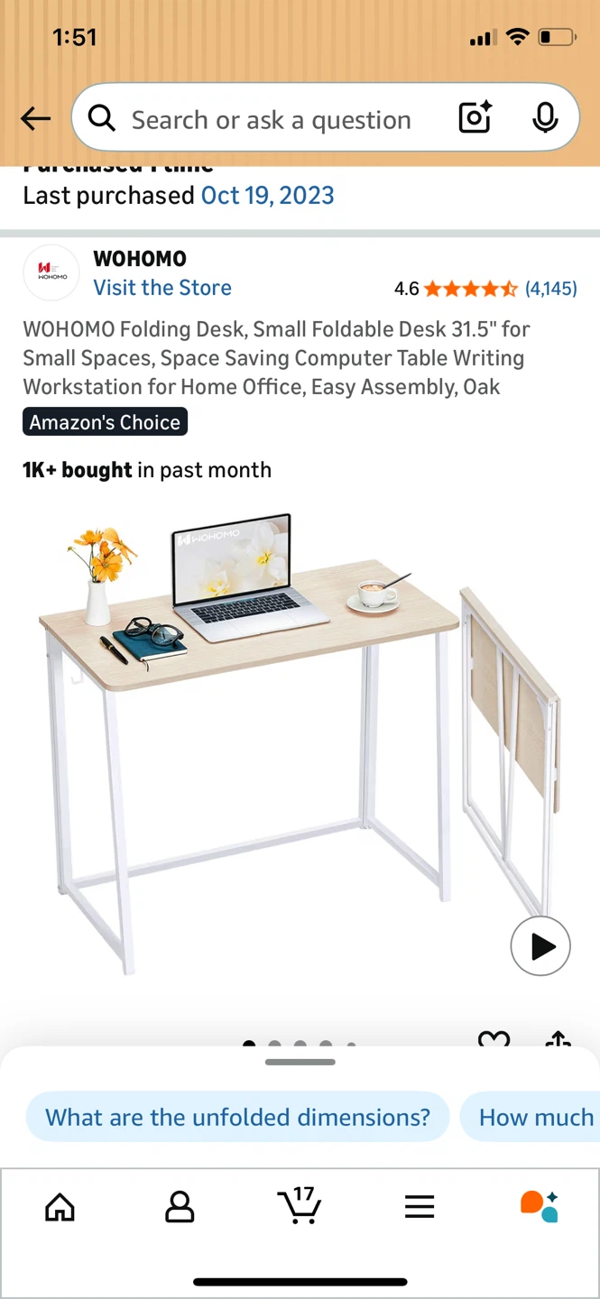 Simple small foldable Desk - photo 2