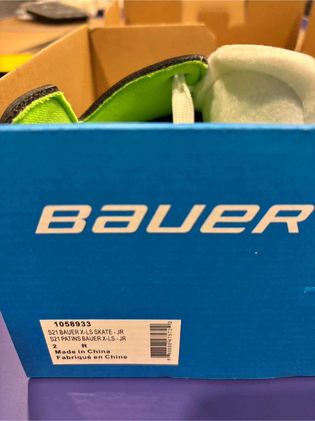 Brand new Bauer X-LS Junior Hockey Skates - Size 2.0 - photo 2