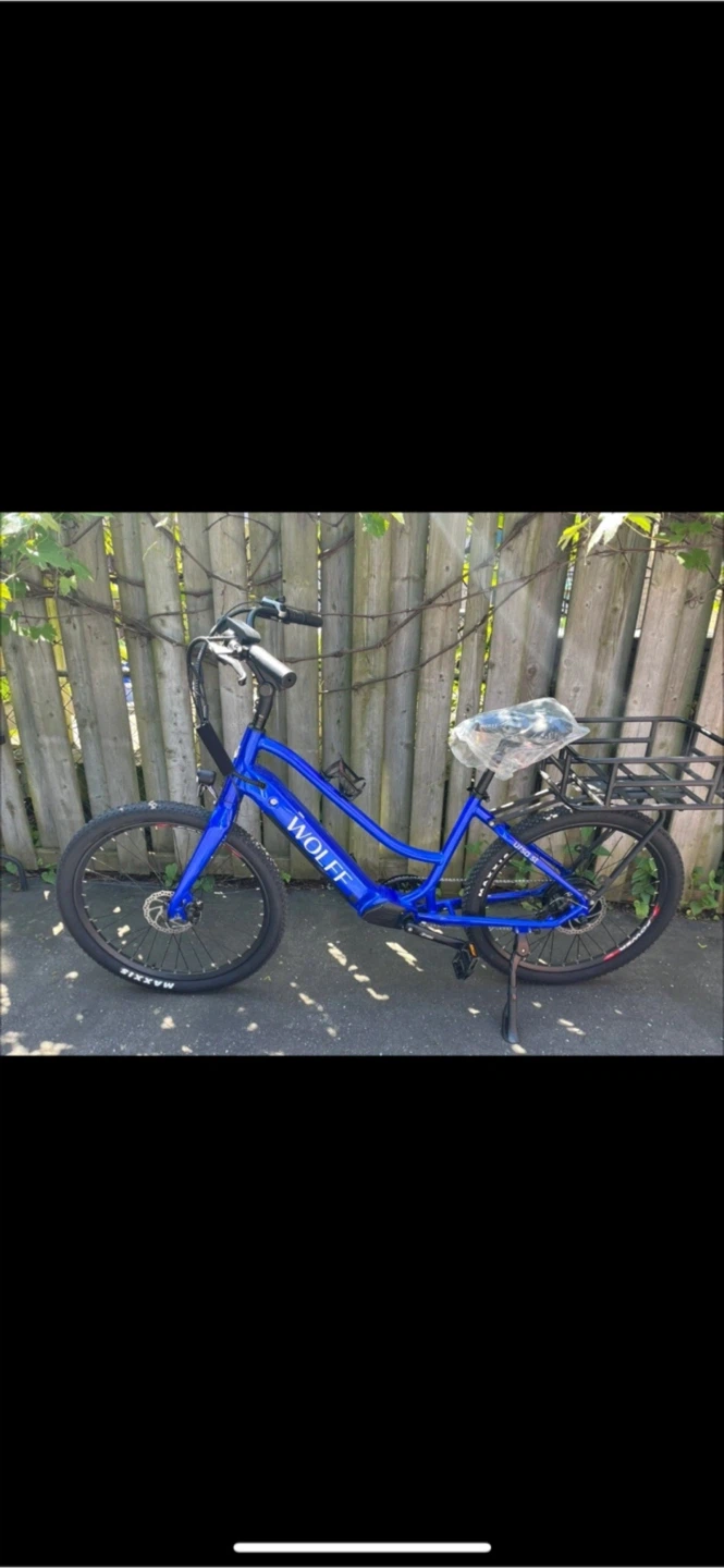 Wolff Ursa Step through Electric Bicycle Saphire Blue