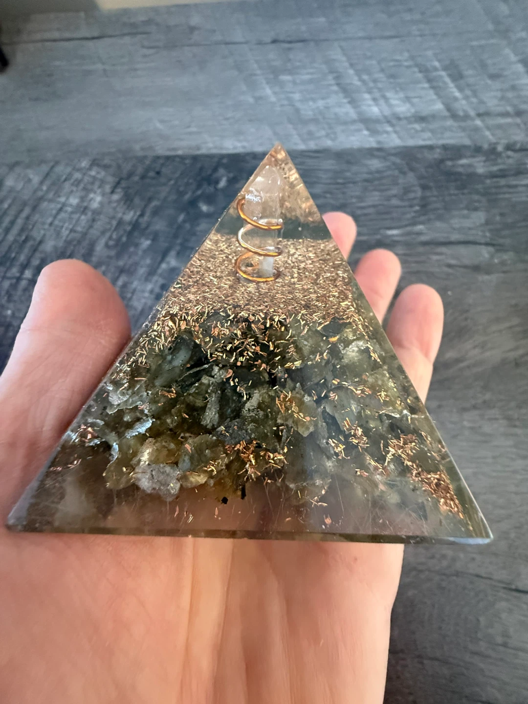 Labradorite  Pyramid with Tree of Life. - photo 4