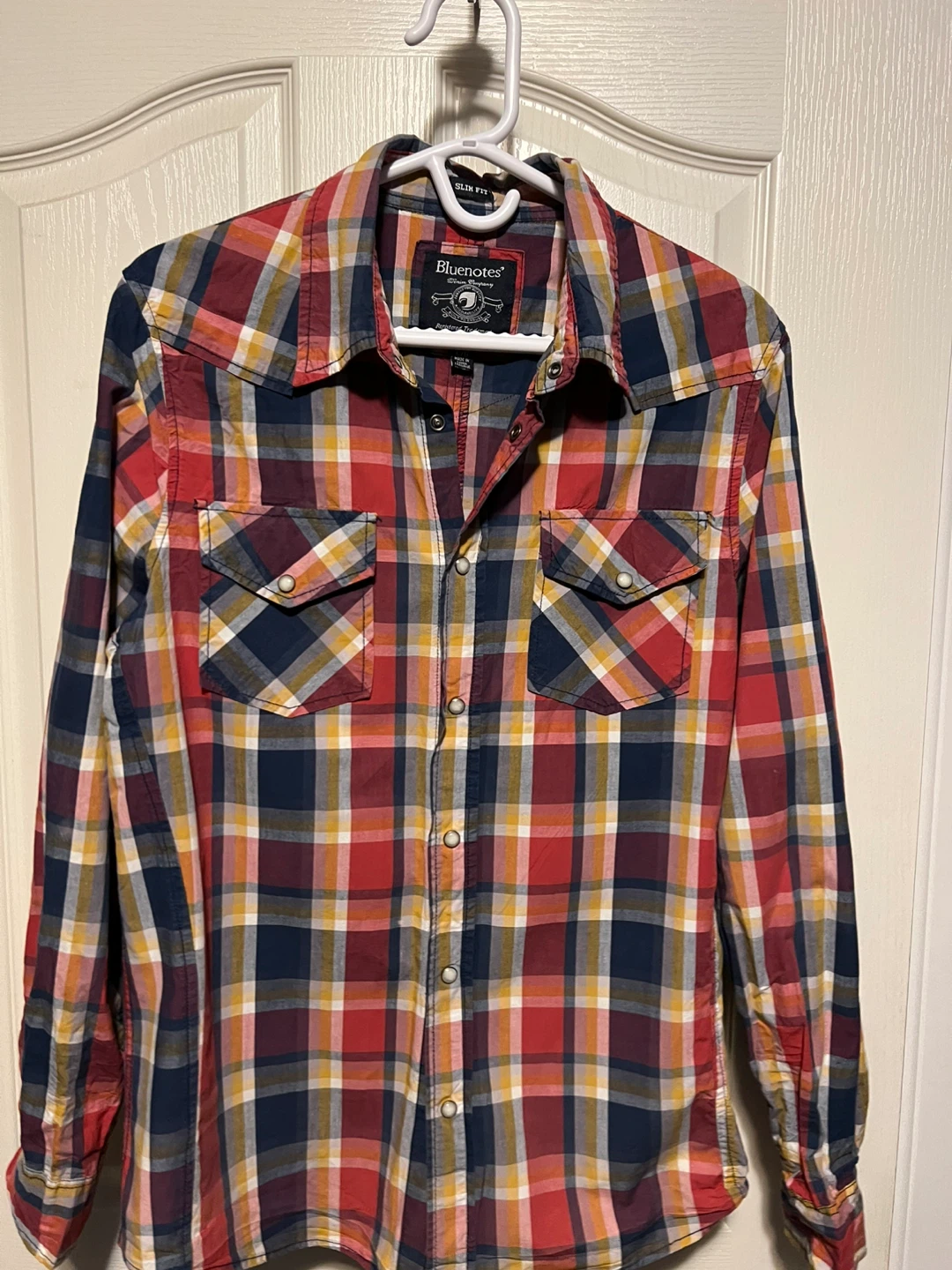 Bluenotes Plaid Long Sleeve Shirt