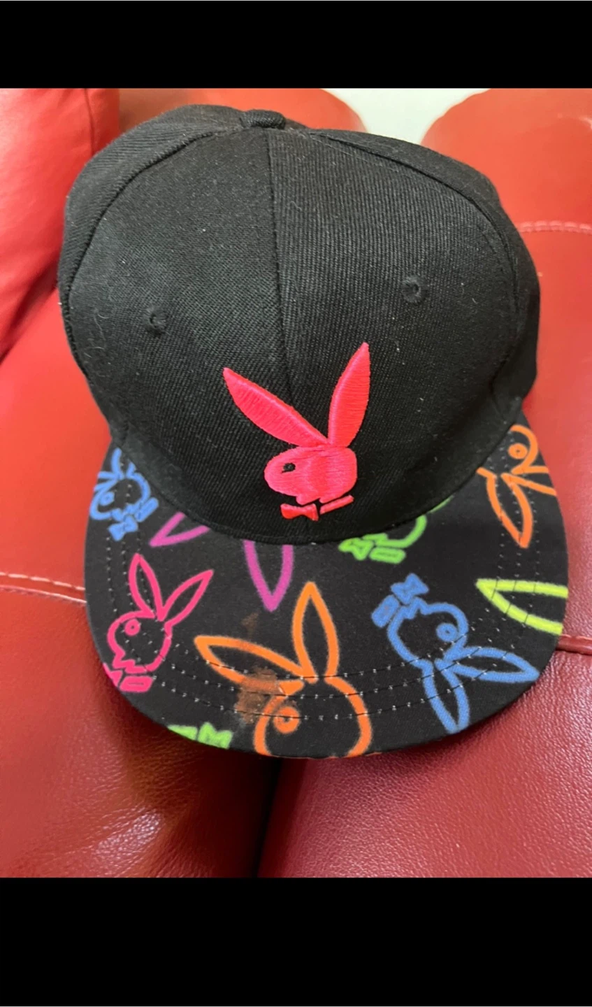 Playboy Embroidered Bunny Logo Snapback Hat - photo 3