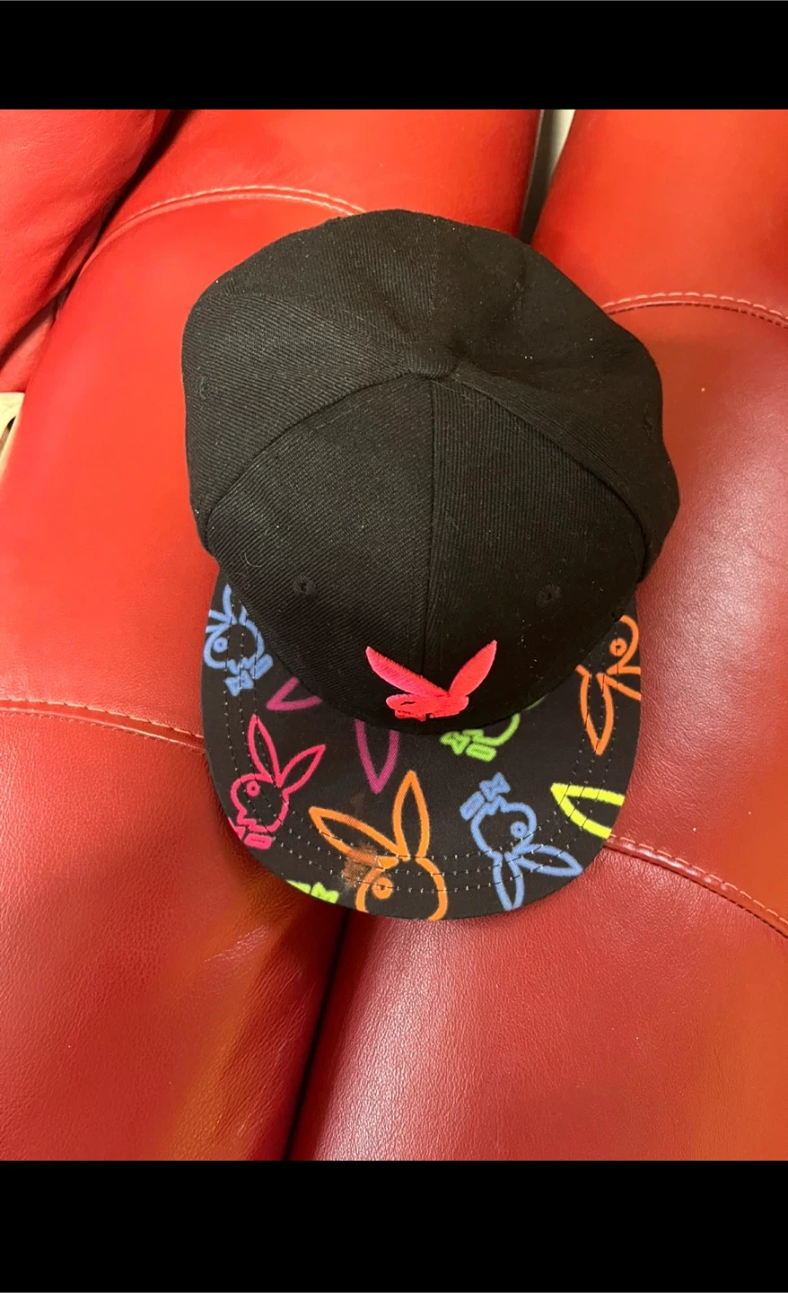 Playboy Embroidered Bunny Logo Snapback Hat - photo 2