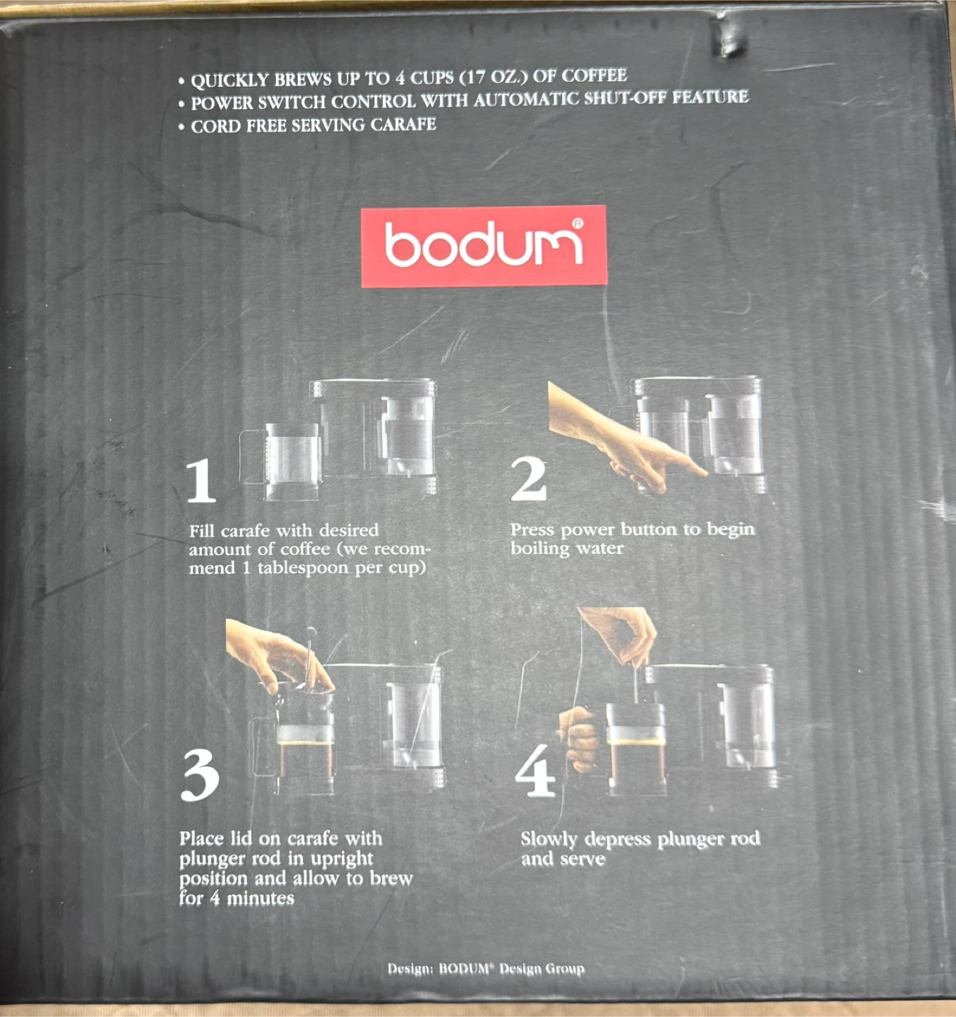 New Bodum Electric French Press Coffee Maker - 4 Cup / 17 oz - photo 2