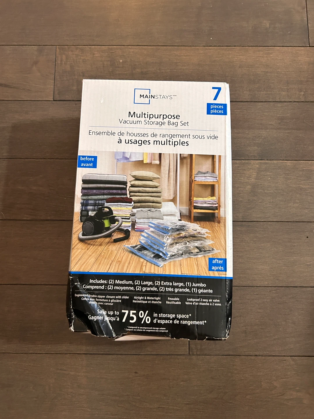 Mainstays Multipurpose Vacuum Storage Bag Set - photo 2
