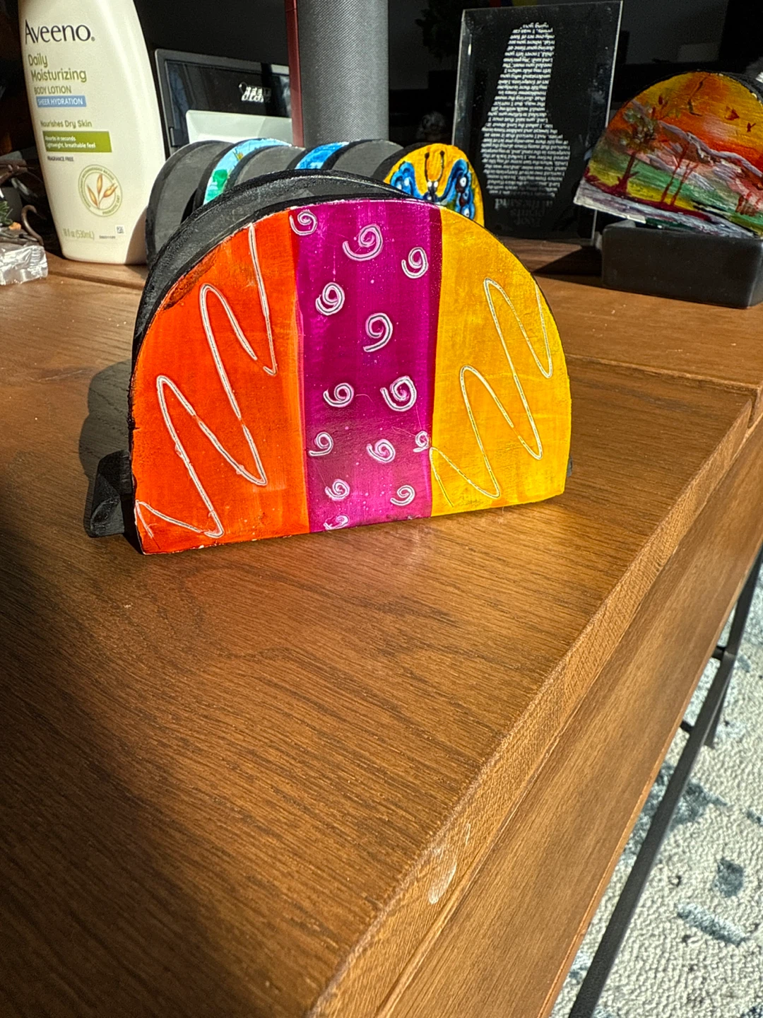 Hand-Painted Napkin Holder - photo 3