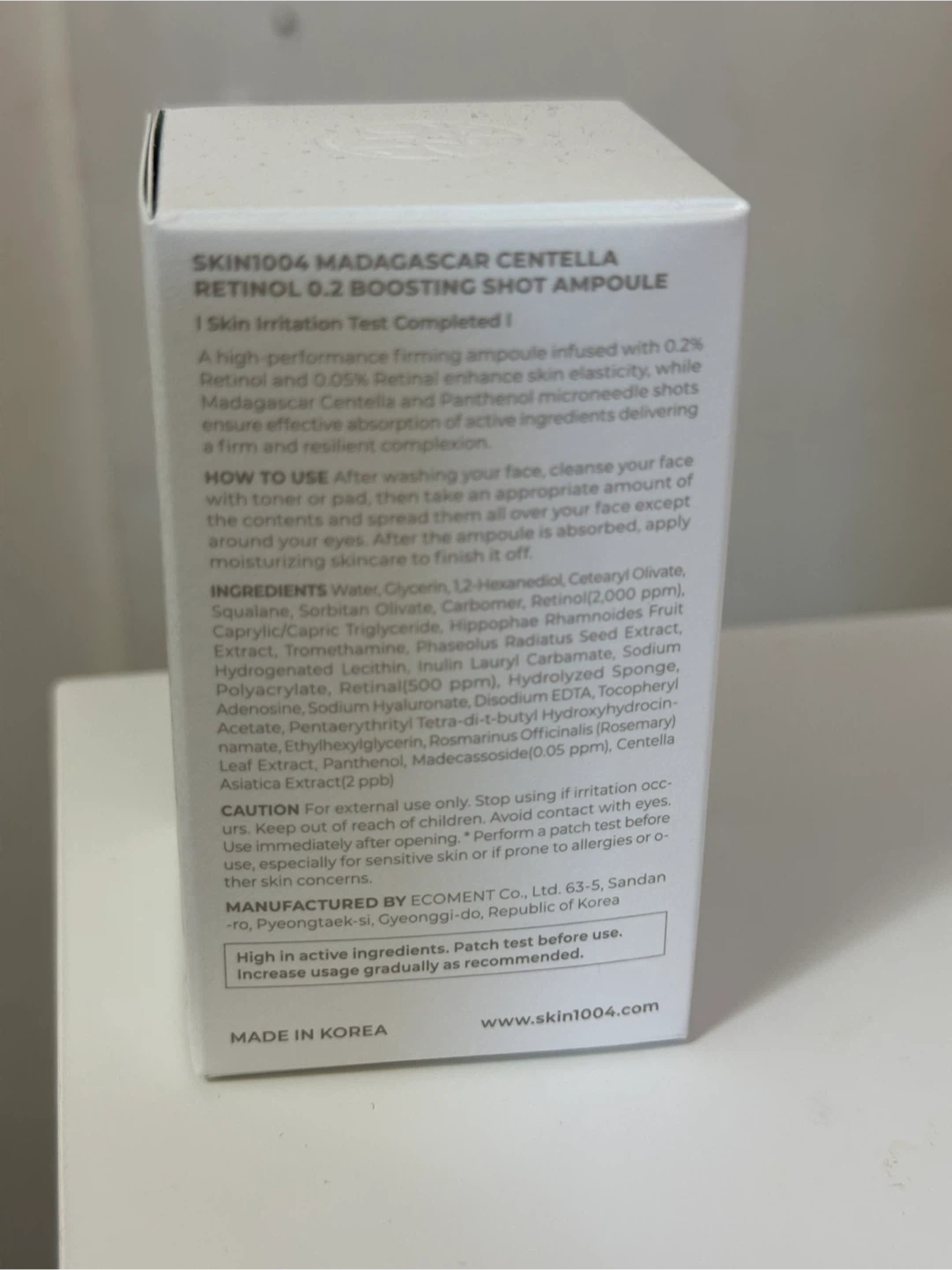 SKIN1004 Madagascar Centella Retinol 0.2 Boosting Shot Ampoule - photo 2