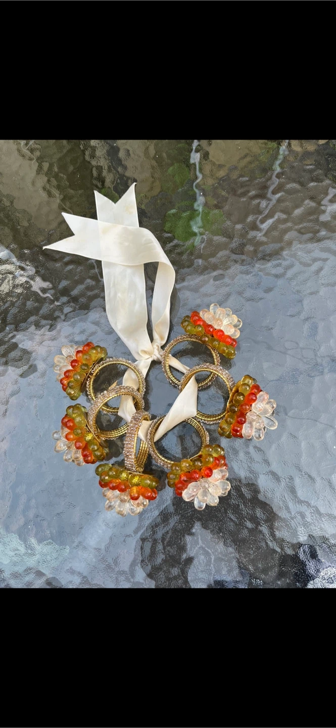 Unique Napkin Rings with Ribbon